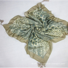 Silk Cotton Lady Big Square 100 * 100 Cm, The Four Hanging Scarves